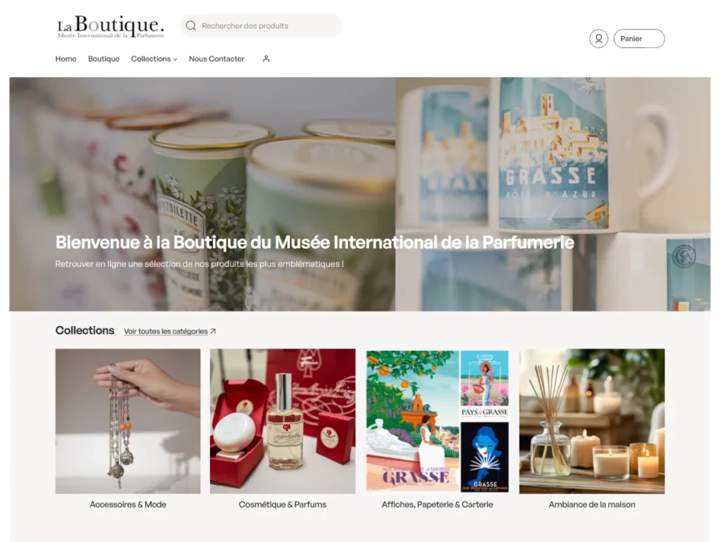 Nouvelle Boutique en Ligne du Musée International de la Parfumerie