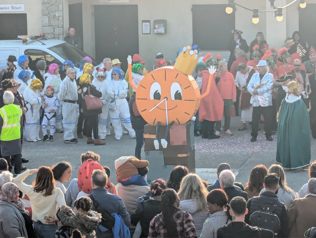 Mise à feu du Roi du Carnaval Darnega Vallauris