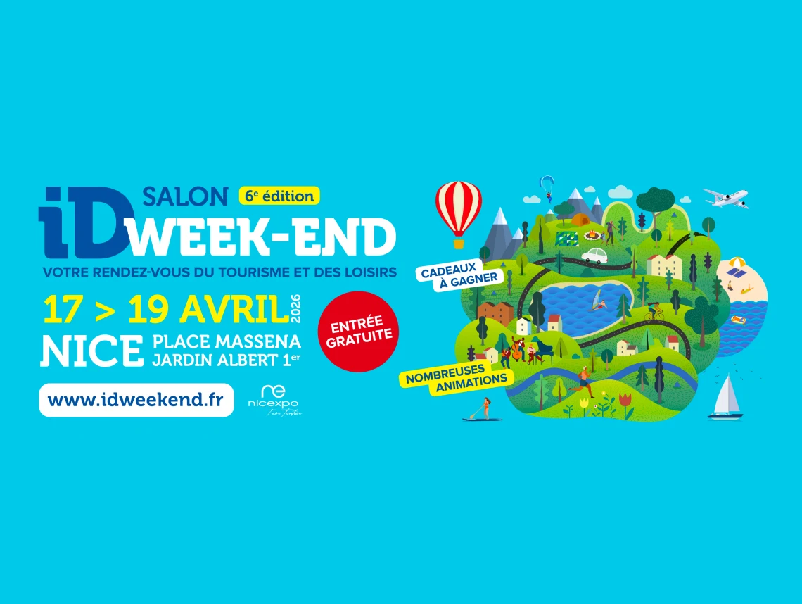 La 6ᵉ édition du Salon ID Week-End se tiendra les 17, 18 et 19 avril 2026 aux Jardins Albert 1 à Nice.