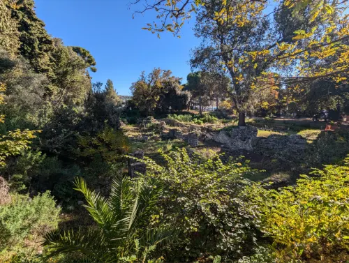 fouille archéologique colline château Nice