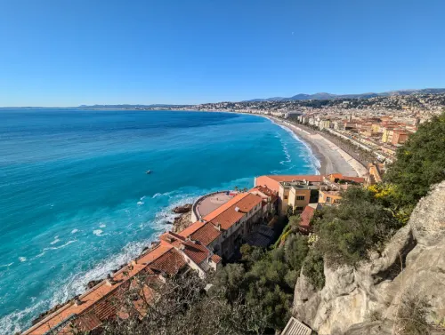 Vue panoramique baie des anges Nice