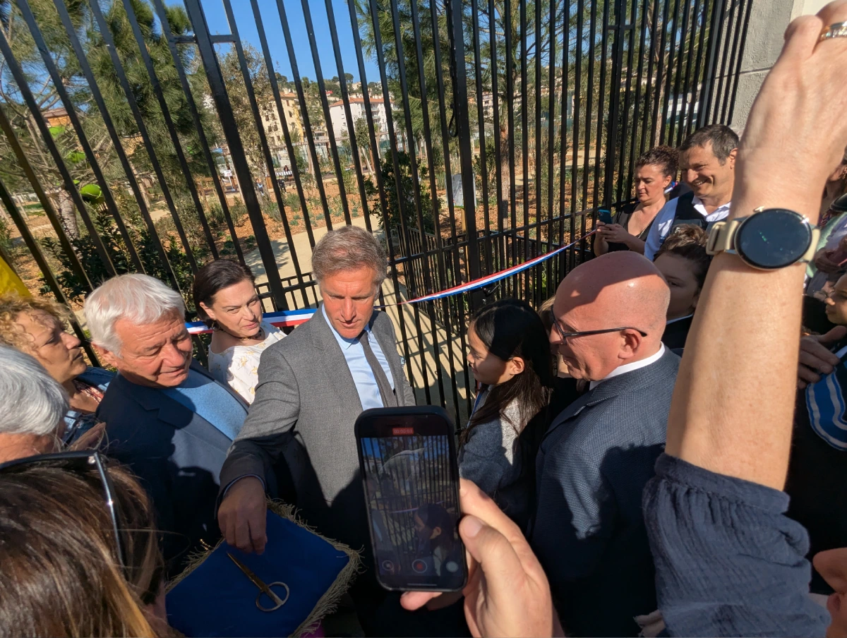 Kevin Luciano et Eric Ciotti - Parc Vallis Aurea Vallauris