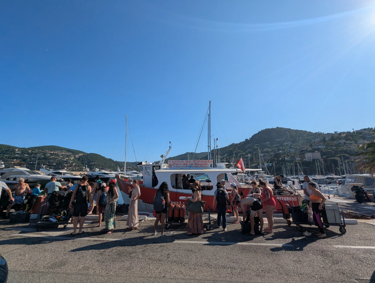 Baptême de plongée au Port de la Rague à Mandelieu