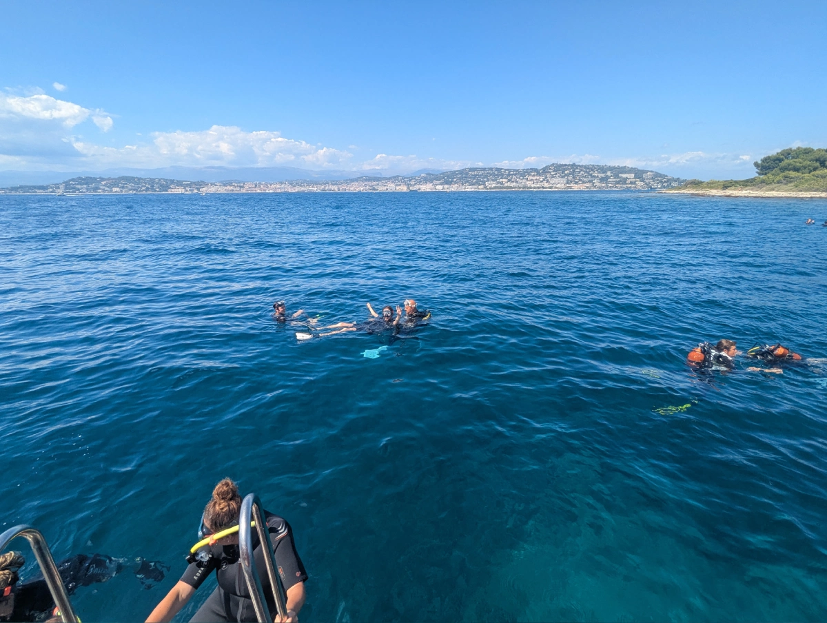 Baptême de plongée au Port de la Rague à Mandelieu