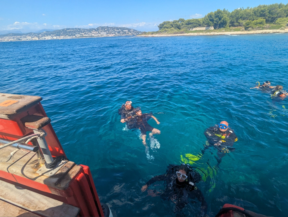 Baptême de plongée au Port de la Rague à Mandelieu