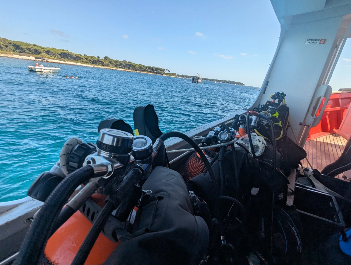 Baptême de plongée au Port de la Rague à Mandelieu