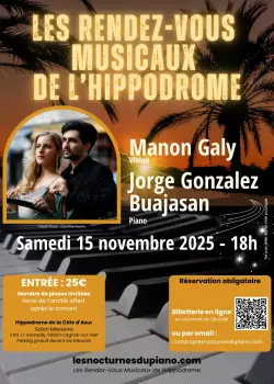Samedi 15 novembre 2025 : Manon Galy & Jorge Gonzalez Buajasan