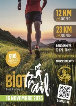 Dimanche 16 novembre 2025 : BiotTrail 2025