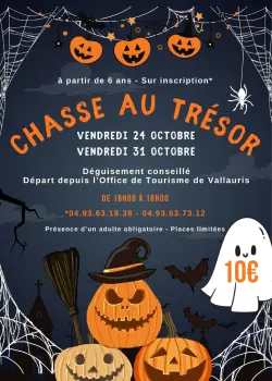 Le 24 et 31 octobre 2025 : Chasse au trésor Halloween
