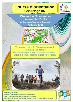 Dimanche 2 novembre 2025 : Course d'orientation