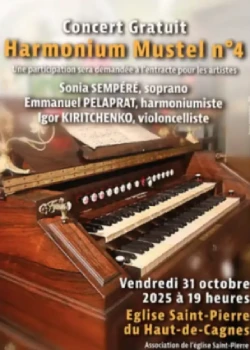 Vendredi 31 octobre 2025 : Concert Harmonium Mustel n°4