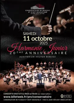 Samedi 11 octobre 2025 : 20e anniversaire de l'Harmonie Junior