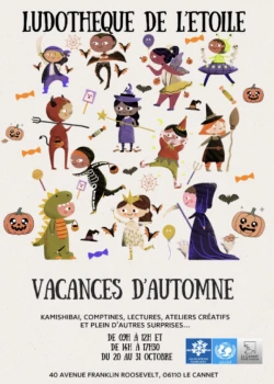 Du 18 octobre au 3 novembre 2025 : Vacances d'automne