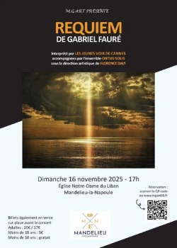 Dimanche 16 novembre 2025 : Requiem de Gabriel Fauré - MGART