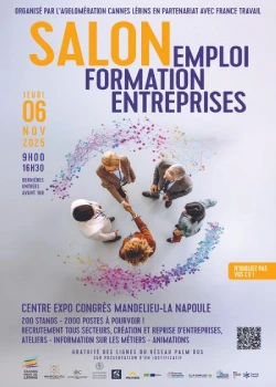 Jeudi 6 novembre 2025 : Salon Emploi, Formation, Entreprises