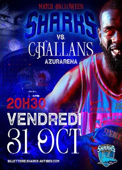 Vendredi 31 octobre 2025 : Championnat de France Elite 2 - Antibes Sharks vs Challans