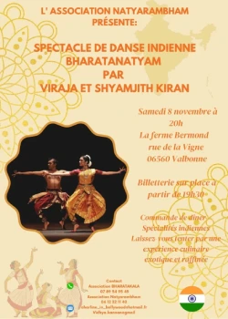 Samedi 8 novembre 2025 : Spectacle de danse indienne