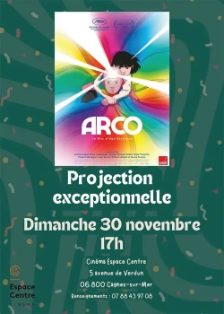 Dimanche 30 novembre 2025 : Film d'animation Arco