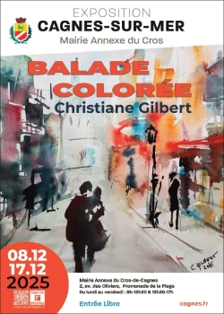 Du 8 au 17 décembre 2025 : Exposition Balade Colorée de Christiane Gilbert