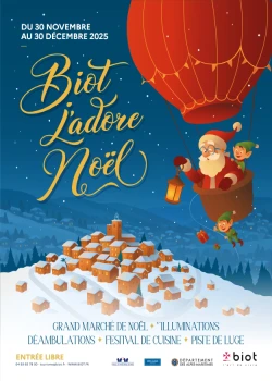 Dimanche 30 novembre 2025 : Lancement de Biot j'adore Noël