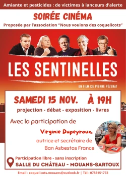 Samedi 15 novembre 2025 : Ciné-débat « Les sentinelles »