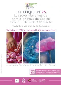 Les 28 et 29 novembre 2025 : Colloque "La Parfumerie face aux défis du XXIe siècle"