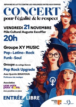 Vendredi 21 novembre 2025 : Concert pour l’égalité & le respect