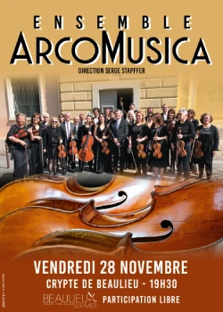 Vendredi 28 novembre 2025 : Concert avec l’Ensemble à cordes ArcoMusica