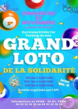 Dimanche 22 novembre 2025 : Grand Loto