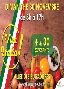 Dimanche 30 novembre 2025 : Marché italien