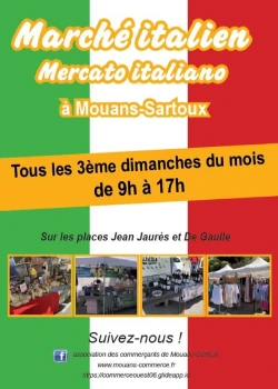 Dimanche 16 novembre 2025 : Marché italien