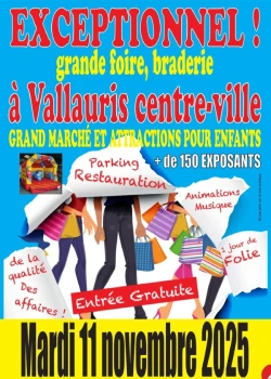 Mardi 11 novembre 2025 : Grande Foire