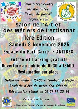 Samedi 8 novembre 2025 : Salon de l'art et des métiers de l'artisanat