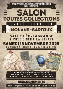 Samedi 15 novembre 2025 : Salon toutes collections