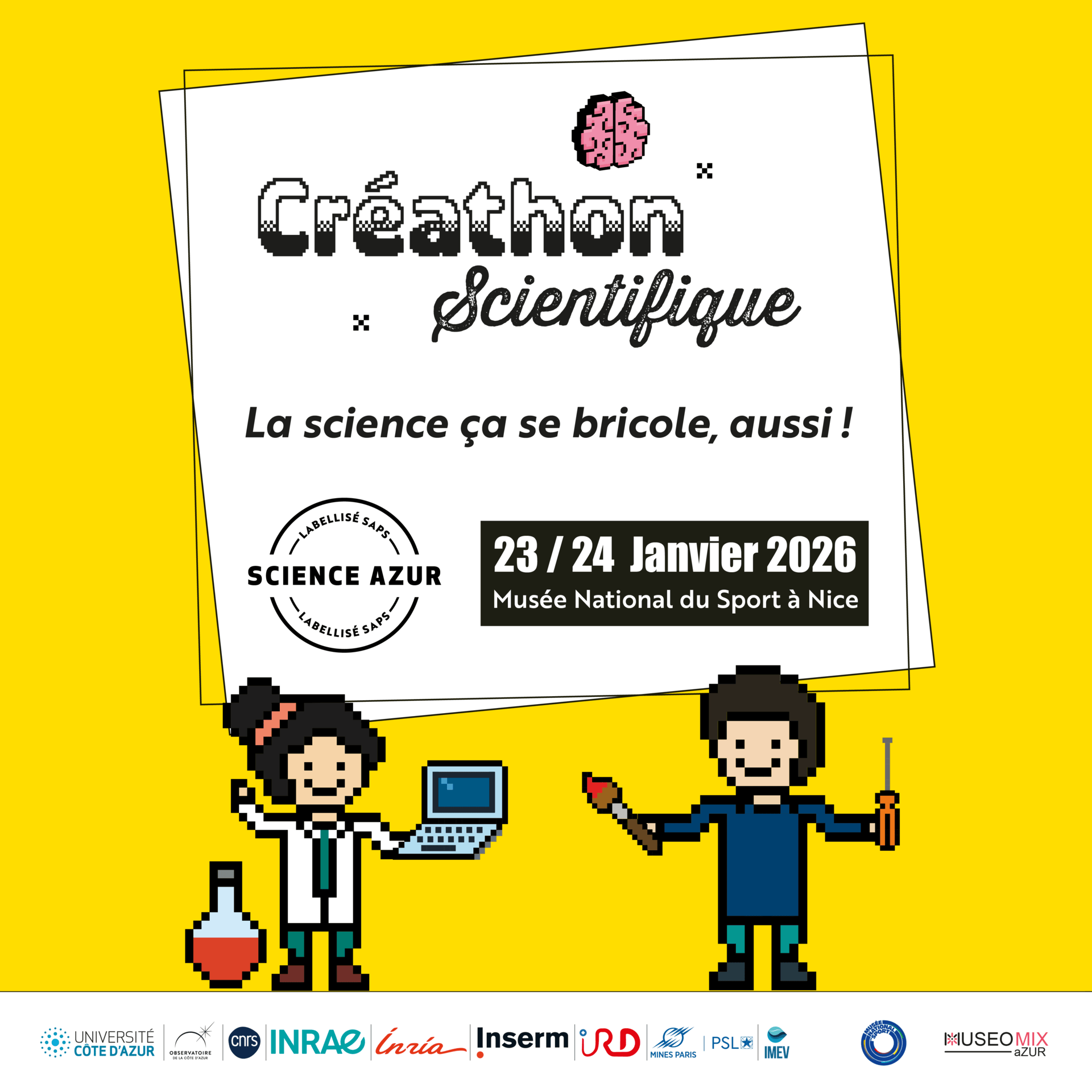 Les 23 et 24 janvier 2026 : Créathon scientifique