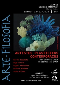 Samedi 13 décembre 2025 : Artistes plasticiens contemporains