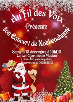 Samedi 13 décembre 2025 : Concert de Noël enchanté