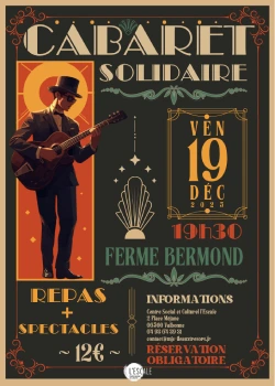 Vendredi 19 décembre 2025 : Cabaret solidaire