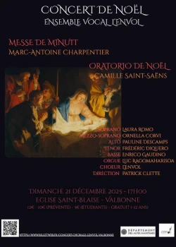 Dimanche 21 décembre 2025 : Concert de Noël