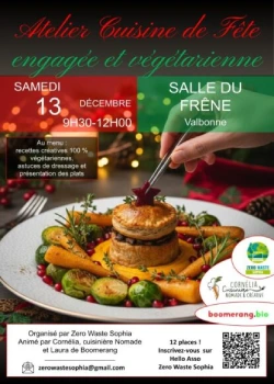 samedi 13 décembre 2025 : Atelier cuisine de fête