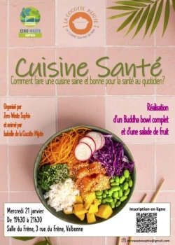Mercredi 21 janvier 2026 : Atelier cuisine santé