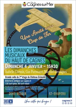 Dimanche 4 janvier 2026 : Les Dimanches Musicaux du Haut-de-Cagnes