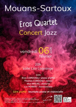 Vendredi 6 février 2026 : Eros Quartet