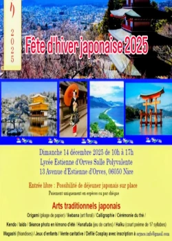 Dimanche 14 décembre 2025 : Fête d'hiver du Japon