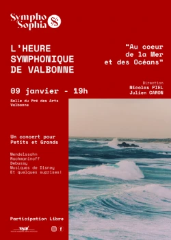 Vendredi 9 janvier 2026 : L’heure symphonique de Valbonne