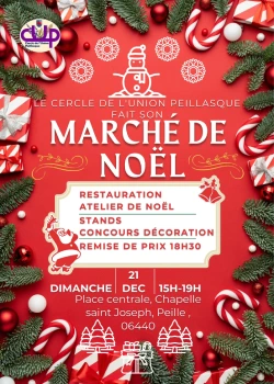 Dimanche 21 décembre 2025 : Marché de Noël