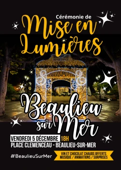 Vendredi 5 décembre 2025 : Cérémonie de mise en lumières de Beaulieu-sur-Mer