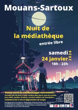 Samedi 24 janvier 2026 : Nuit de la Médiathèque