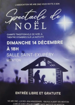 Dimanche 14 décembre 2025 : Spectacle de Noël