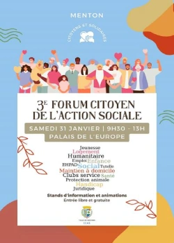 Samedi 31 janvier 2026 : 3ème Forum Citoyen de l'Action Sociale